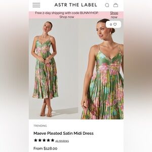 ASTR The Label - New With Tags - Satin Midi Dress